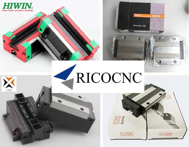 Linear Guide Rail Blocks Cage Carriages For CNC Router